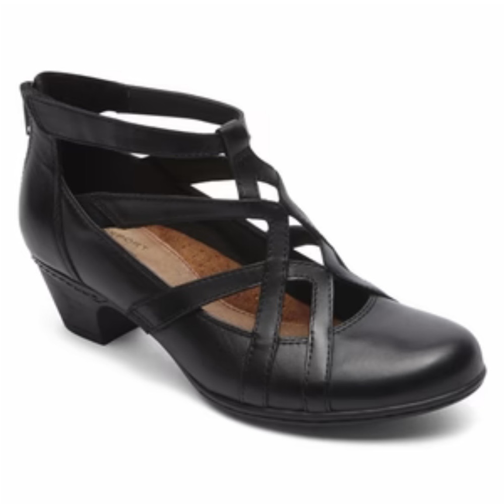 Rockport Cobb Hill Black Strappy Shoes